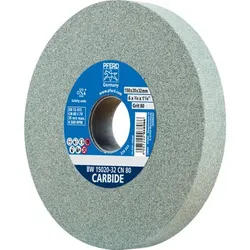 Schleifbockscheibe Ø 150x20mm Bohrung-Ø 32 mm SiC80 für harte Materialien z.B. Hartmetall