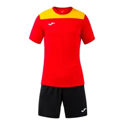 JOMA Phoenix II Trikot + Shorts Set 609 - rot/gelb S