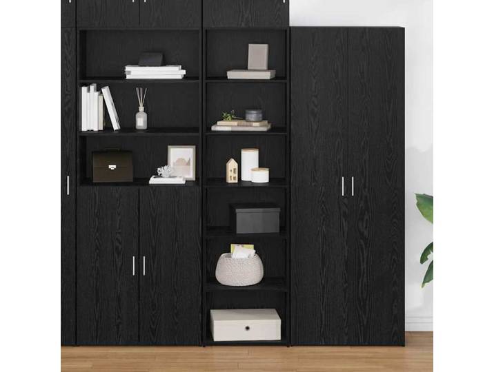 NEW 2026  Armoire Chêne noir Classique cabinet 50x41x185 cm Bois d'ingénierie L4226
