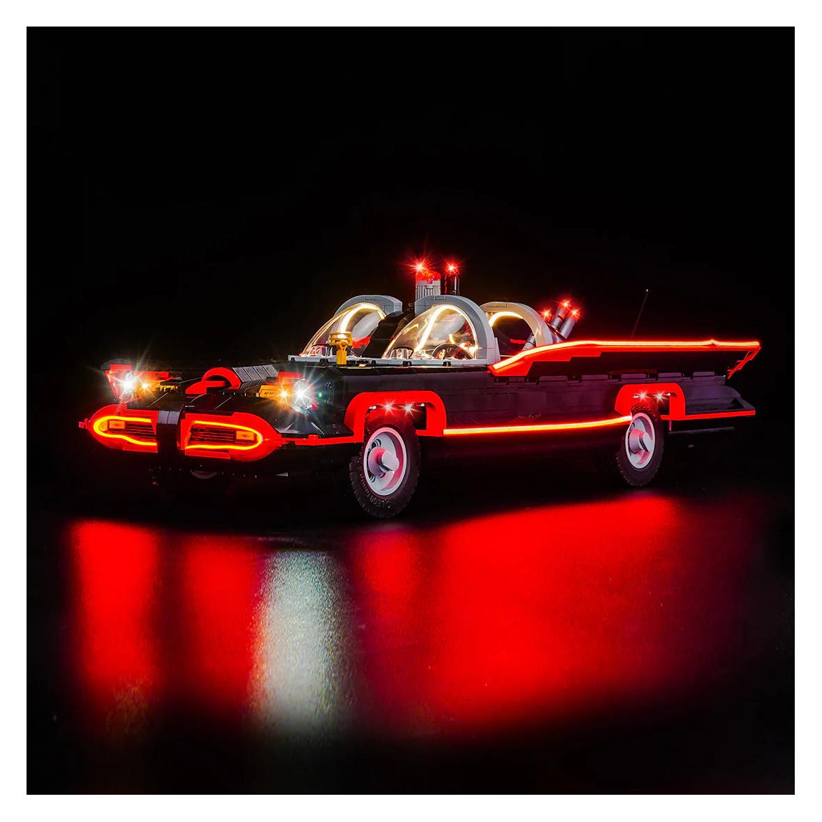 BrickBling LED Licht Set für LEGO Batman: Batmobil aus der 60er-Jahre-Fernsehserie (76328) inkl. Fernbedienung (P75702)