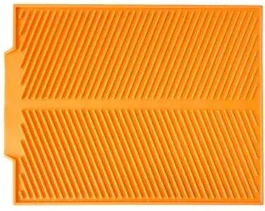 Discount Dollar Deals Kitchen Silicone Drain Pad, Storage Rack Holder, Durable Table Mat For Dish Drying Counter Protection orange l