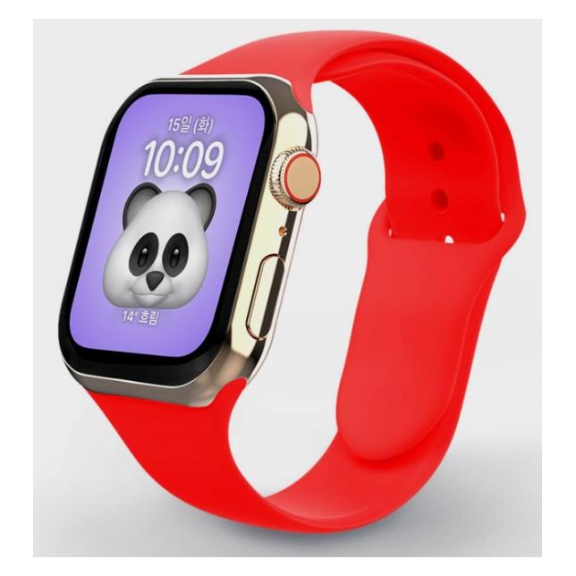 Swissten Silicone band for apple watch 42-44 mm red (42 mm, 44 mm, Silikon) (46000112)