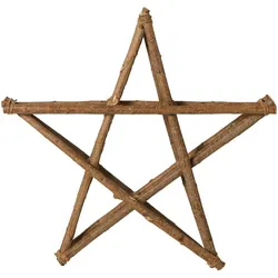 IB Laursen Stern aus Zweigen Rustikale Weihnachtsdeko, Natur - 65 x 12 x 62 cm