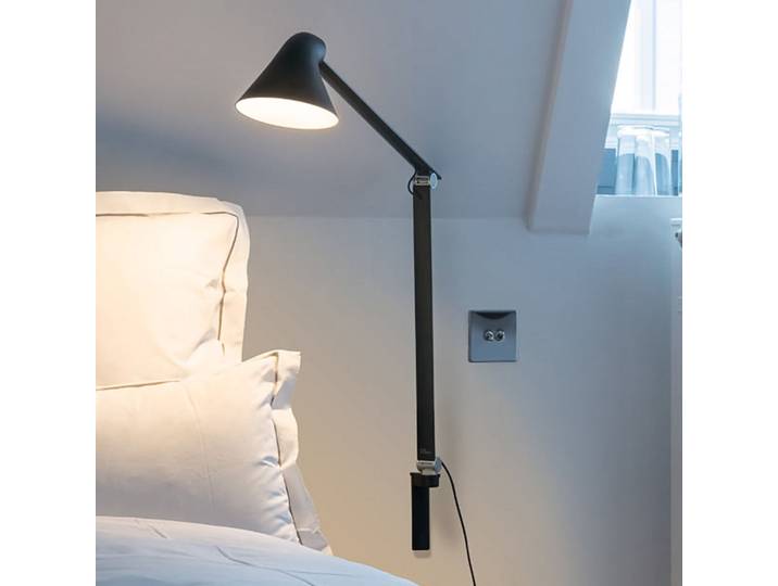 NJP Wandleuchte Lang Arm Schwarz - Louis Poulsen - Wohnzimmer - Design - Metall