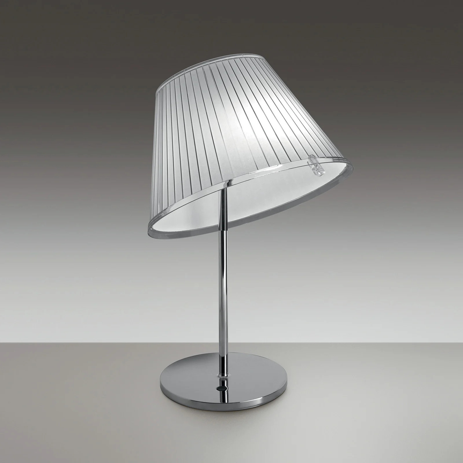 Artemide Choose T LED Tafellamp Chrome/Wit met Lampenkap