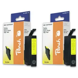 Peach Doppelpack Tintenpatronen gelb kompatibel zu Epson T0334Y*2, C13T03344010