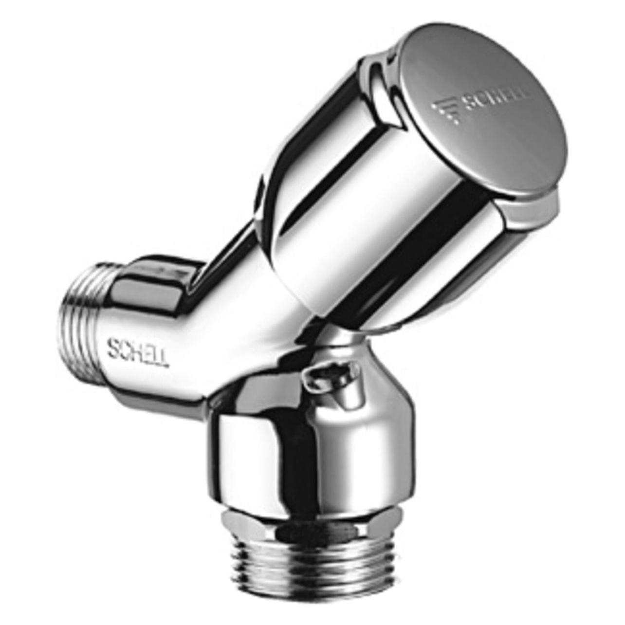 Schell Comfort 1/2 Zoll Geräteschrägsitzventil mit Rückflussverhinderer - Chrom (033920699)