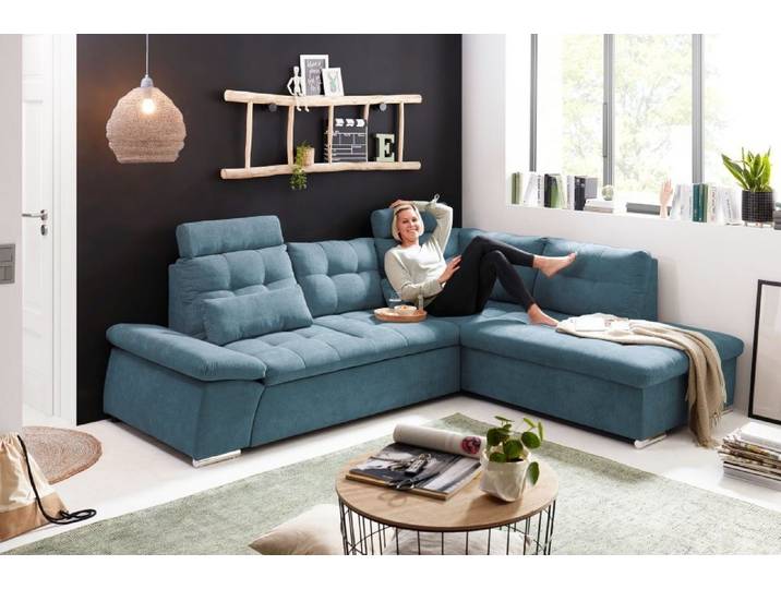 ED EXCITING DESIGN Ecksofa Nalo, mit Schlaffunktion