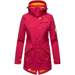 MARIKOO Damen Outdoor Softshell Jacke mit abnehmbarer Kapuze Soulinaa