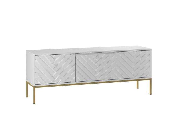 Petits-meubles Tv-Möbel Daria Weiß, 151x77x39 cm, Wohnzimmer, TV Möbel, TV-Ständer