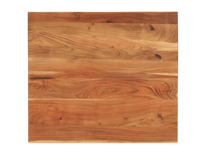 Keeushr Tischplatte 100x80x3,8 cm Rechteckig Massivholz Akazie Rustikales Design, Vielseitig für Bartisch, Beistelltisch, Feuchtes Tuch Reinigung