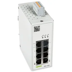 Wago 852-1322 Industrial-Managed-Switch,8 Ports 1000Base-T,MAC Security 8521322