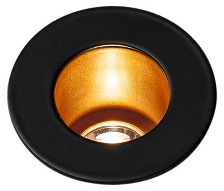 SLV Triton Mini LED inbouwspot voor plafond, rond, zwart/goud, 3000K, 12°