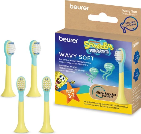Beurer SC11 Wavy Soft (3+) Ersatzköpfe-Set 4 Stück, 4 Stk