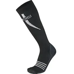 WAPITI Run RS07 Merino Compression - Laufsocken Kompression, Größe 39-41 in Schwarz Schwarz