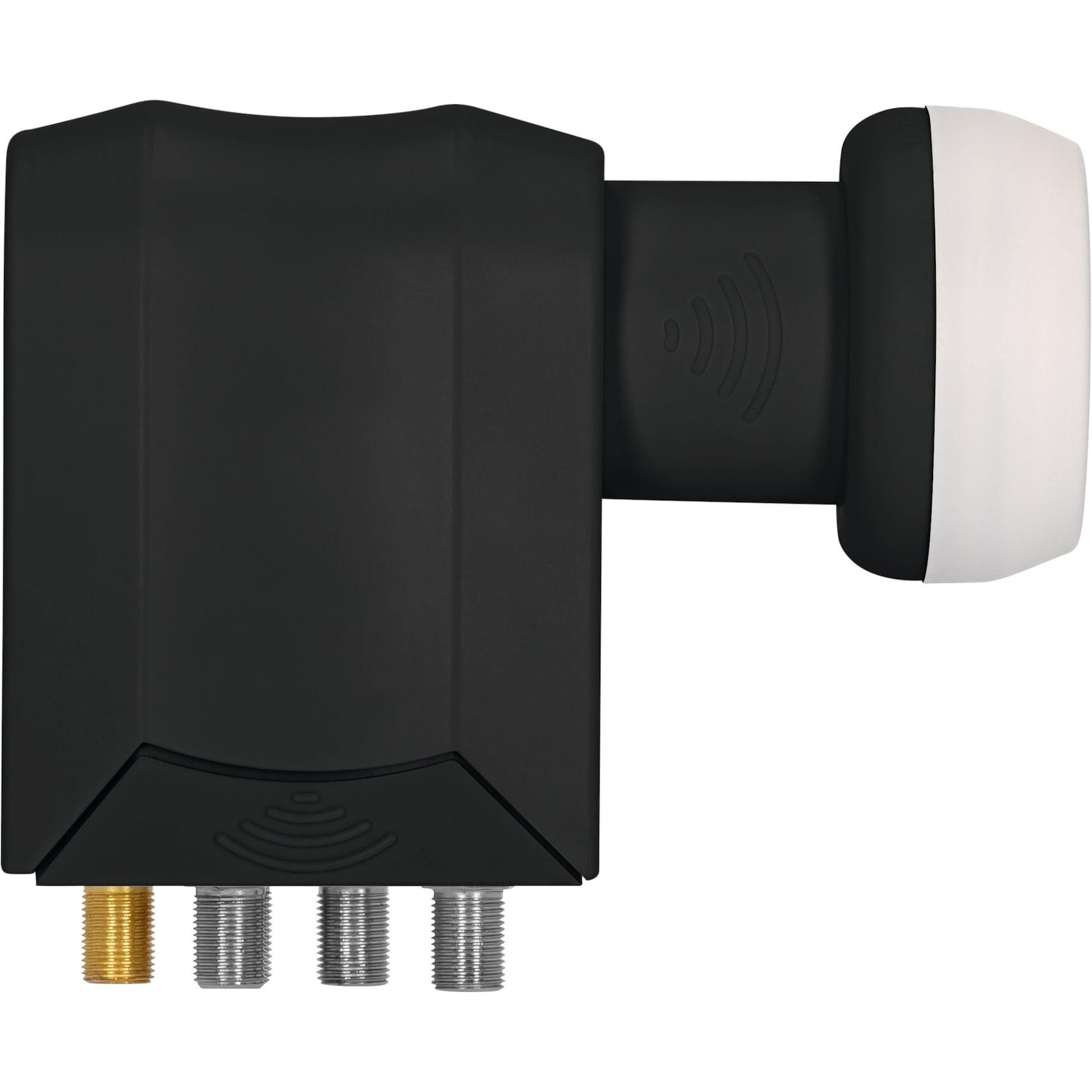 TechniSat Universal-SCR 4+4 LNB Einkabel-LNB mit 4 Legacy-Ausgängen schwarz