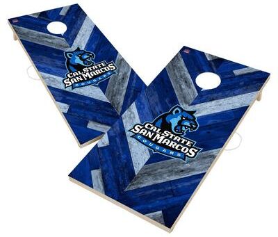 Skip's Garage Cal State San Marcos Cougars Cornhole Board Set
