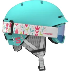 SALOMON Kinder Helm HELMET PLAYER COMBO Aruba, Größe 49/53 in Blau Blau