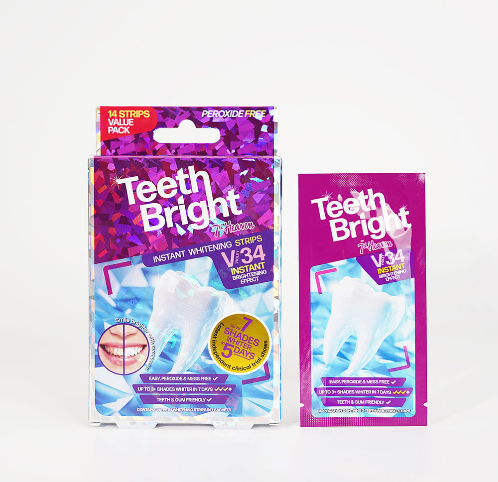 7th Heaven Bandes blanchissantes dentaires Teeth BRIGHT, 14 unités