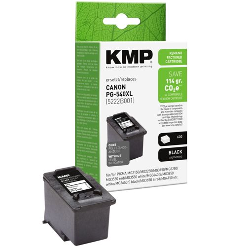 KMP C87 Tintenpatrone schwarz kompatibel mit Canon PG-540 XL
