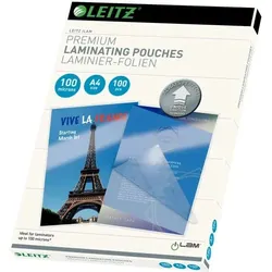 LEITZ iLAM Laminierfolie A4 100mic Folienstärke 100, 100 Stück