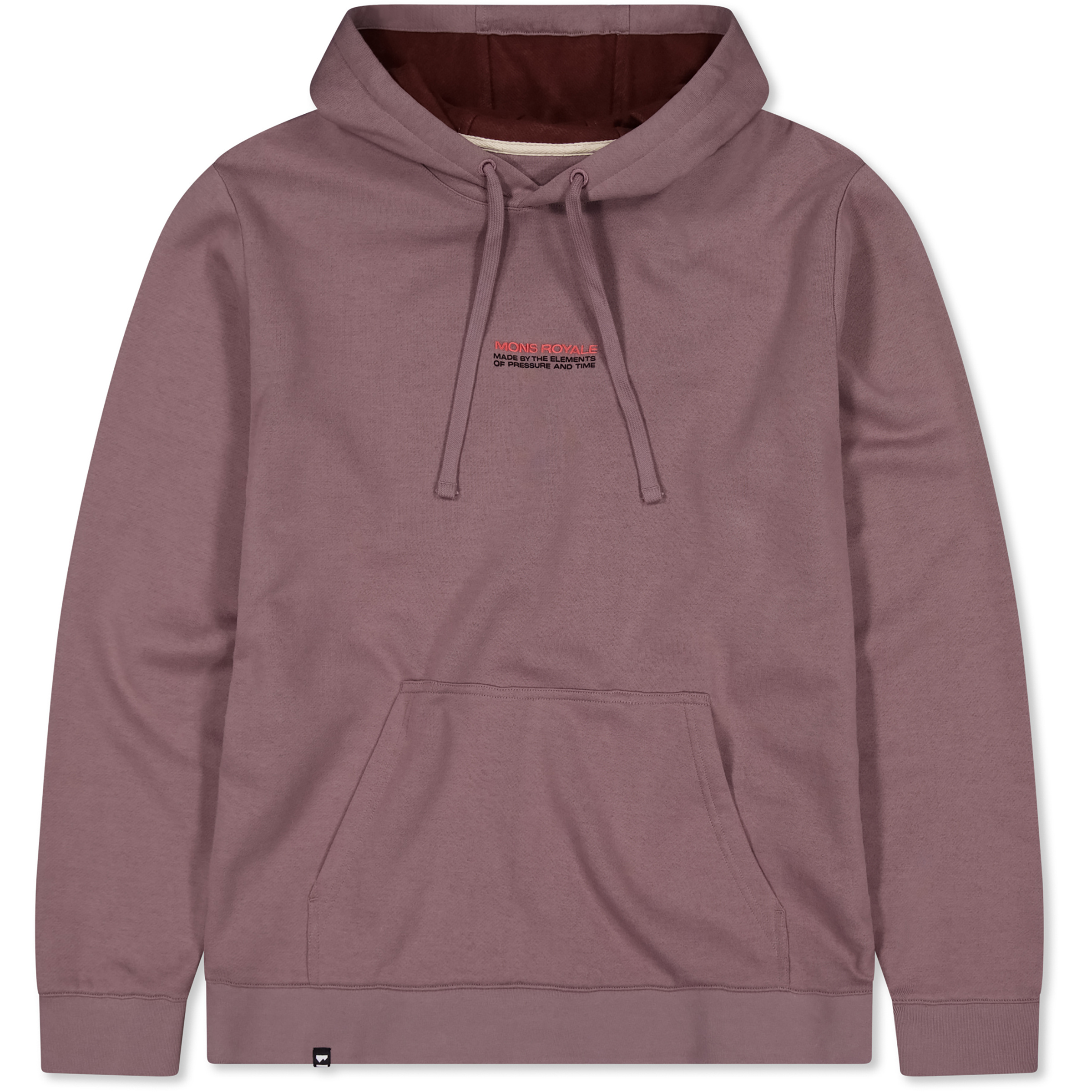 Mons Royale Inversion Merino Herren Hoodies lila Größe M Lifestyle Widerstandsfähig Merinowolle