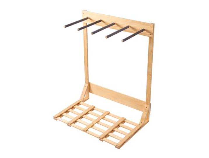 VEVOR Support Vertical pour Planches de Surf\, Support en Bois à 4 Niveaux pour Rangement et Exposition\, Organiseur de Planches Autonome pour Snowboards\, wakeboards\, kitesurfs\, shortboards et Skis