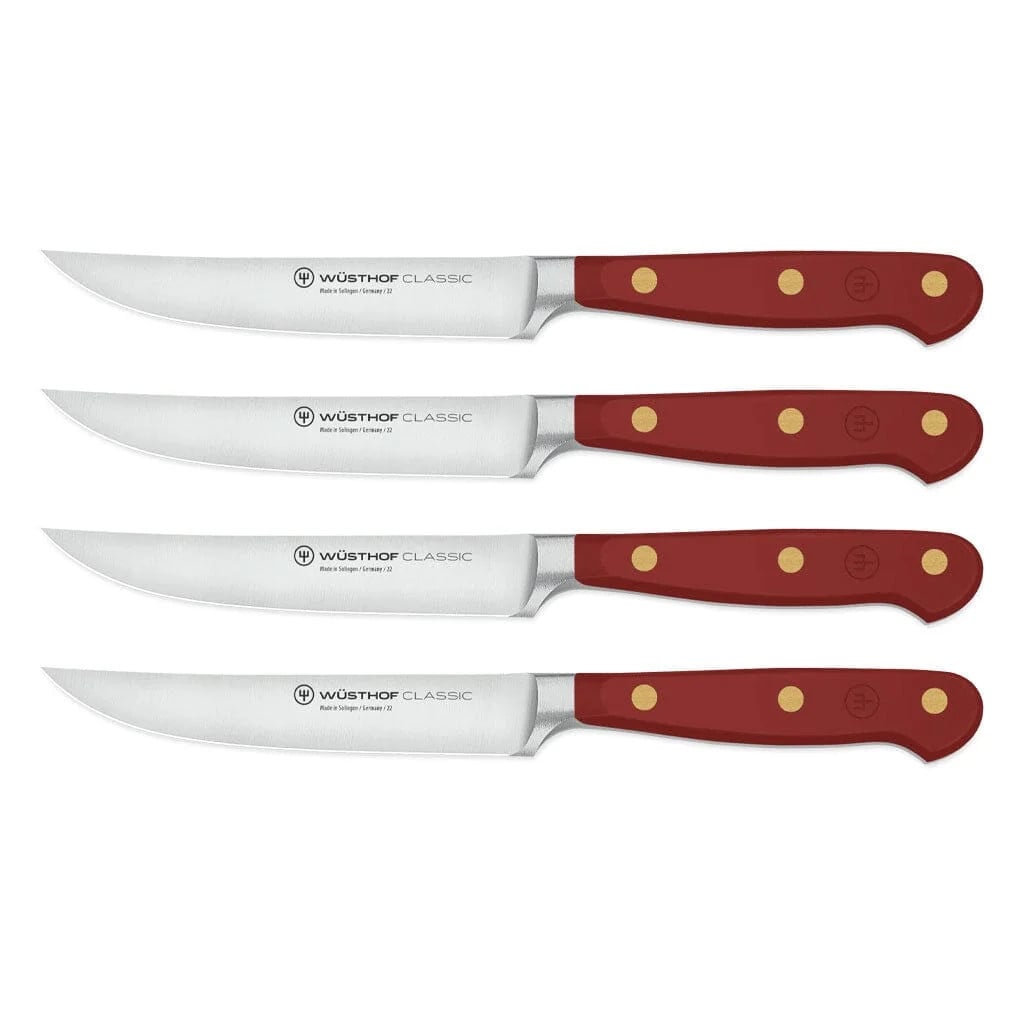 Wusthof Classic Steakmessenset 4-delig Tasty Sumac Donkerrood