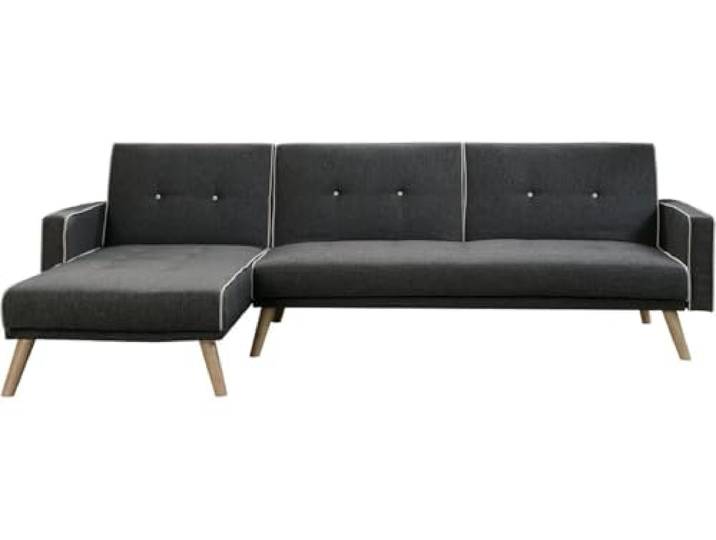 Ecksofa reversibel mit Schlaffunktion Jules - 3-Sitzer - Grau