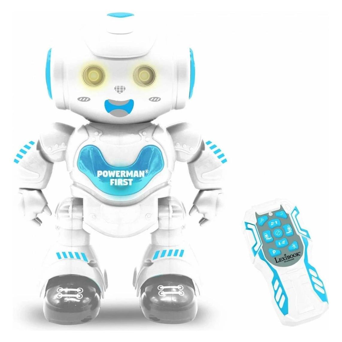 Lexibook POWERMAN FIRST Programmierbarer Lernroboter mit Tanz, Musik, Demo und Fernbedienung (Französisch) (ROB16)