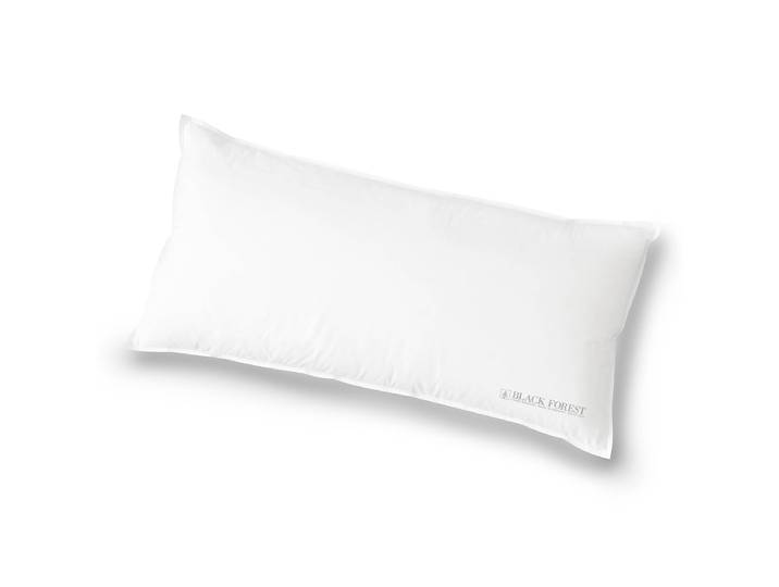 Oreiller 3 compartiments Lia Blanc/Blanc 80 x 40cm Satin jacquard premium avec aloe vera et finition vitalité