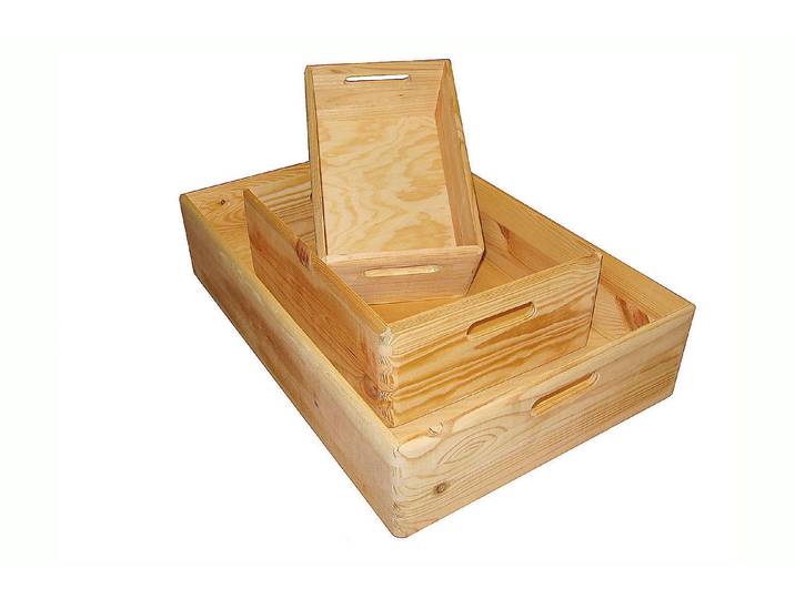 Oecoplan Stapelbox Kiefer 23 × 30 × 40 cm