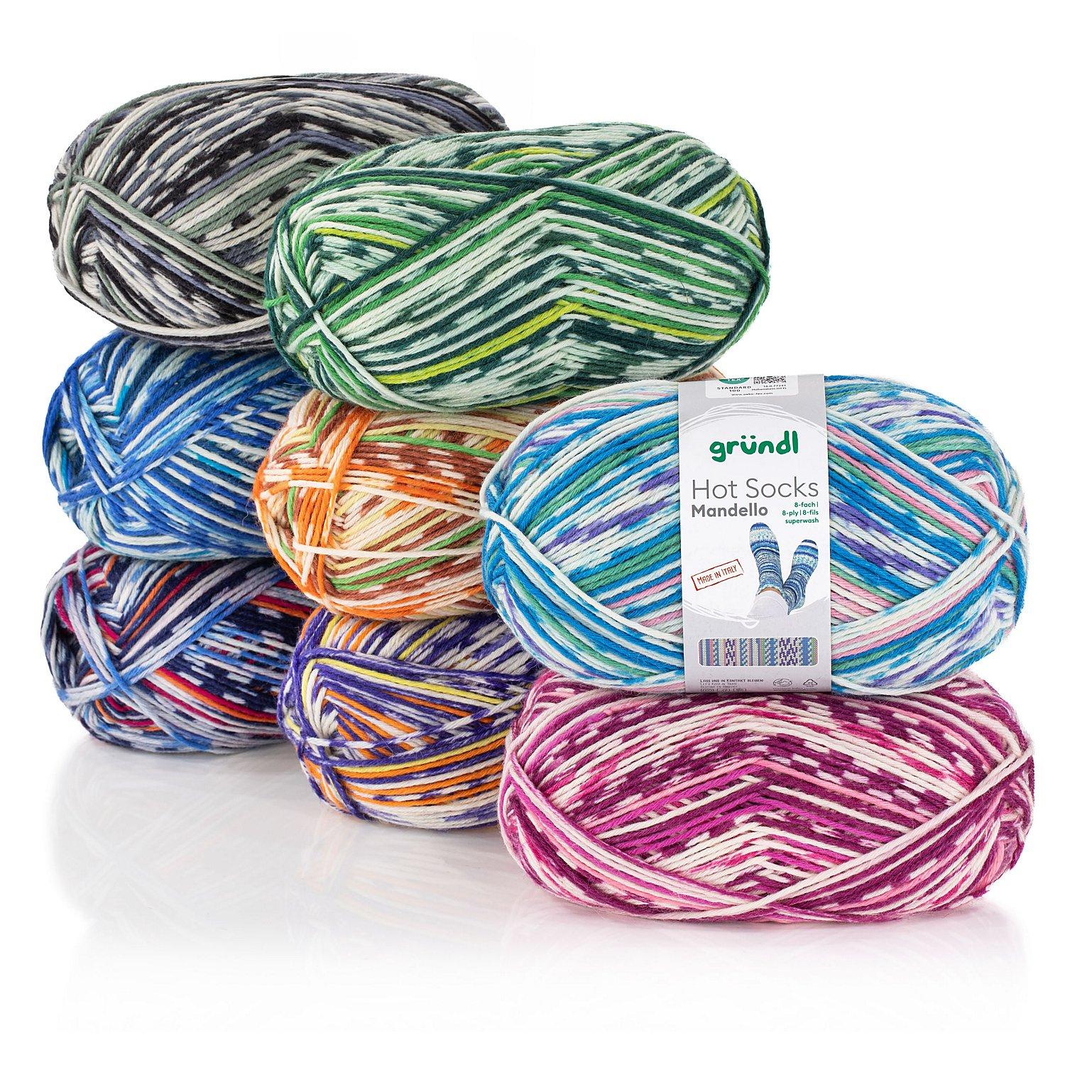 gründl Sockenwolle Hot Socks "Mandello", 8-fach