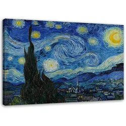 WANDBILD Sternennacht - V. van Gogh Reproduktion 100x70cm