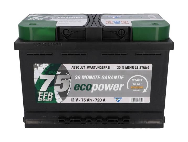 ECO Power Autobatterie EFB 75 Ah