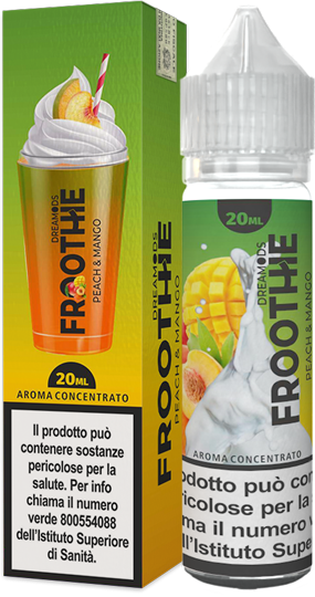 Dreamods Peach & Mango Froothie Liquido Shot 20ml Frutta Panna