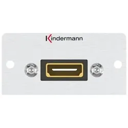 Kindermann Modulares Faceplate-Snap-In (0.05 m), Videokabel, Silber