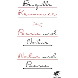 Kronauer:Poesie und Natur / Natur und P, Belletristik von Brigitte Kronauer