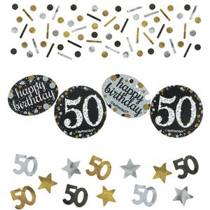 Amscan Konfetti 360191 Sparkling Celebration, 50 Jahre, im Beutel, Folie / Papier, 34g