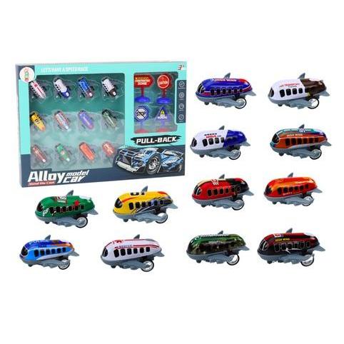 Lean Toys Satz Motorflugzeuge 5 cm Verkehrsschilder 12-tlg (49671718)