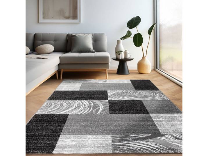 Tapis - CARPETTEX - PARMA 9220 - Moderne - Carreaux - Noir