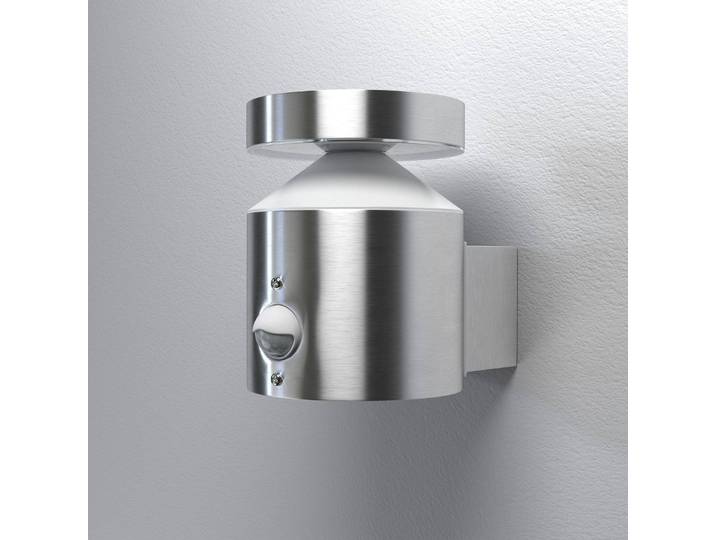 OSRAM Außenwandleuchte mit Bewegungsmelder ENDURA STYLE CYLINDER, alu / grau / zink, Edelstahl, Modern
