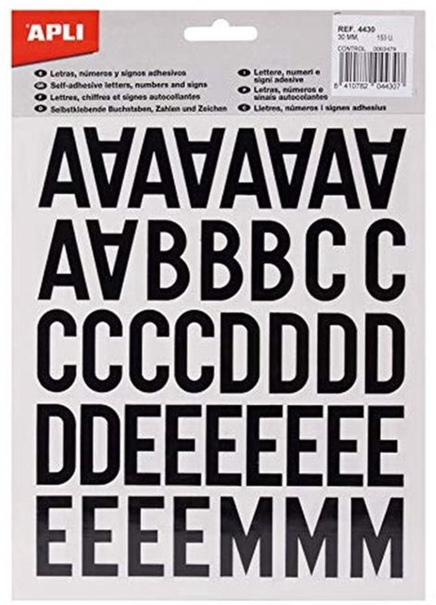 Geef uw creatieve projecten een unieke uitstraling met deze kleverige hoofdletters van 30 mm