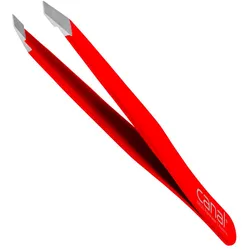 Canal Haarpinzette, schräg, satin, rostfrei, 9 cm