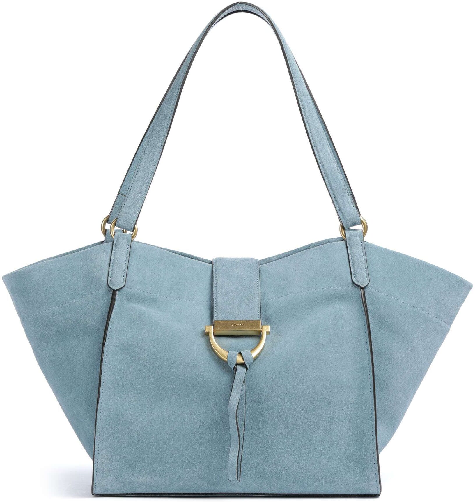 Abro Suede Temi Shopper, blau