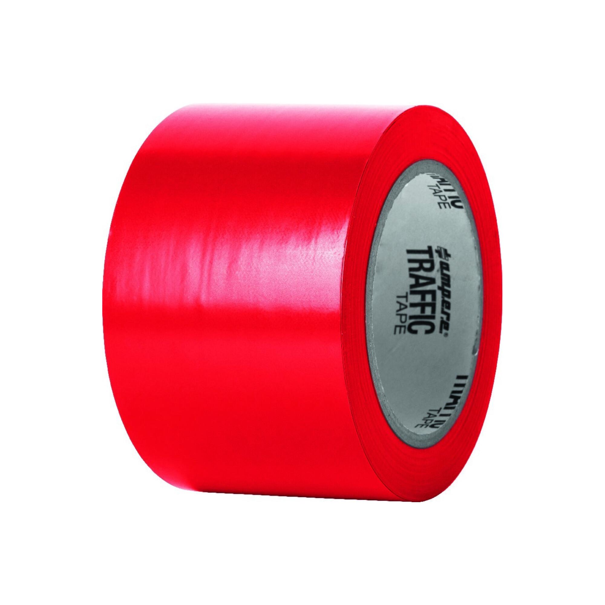 A.M.P.E.R.E. Traffic Tape Standard 0,15 mm Dicke 75mm x 33m Rot (10774)