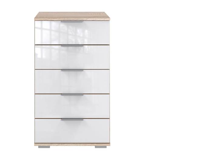 Kommode Peyton C weiss Holzwerkstoff B 49 H 102 cm - Farbe: Weiß - Kommode