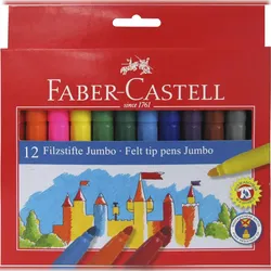 Faber Castell Filzstift Jumbo 12er Kartonetui