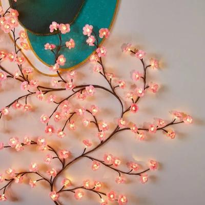 Uplift Essentials Botanical Willow Blossom Vine Lights 5.9 Ft (180cm) 96 Led