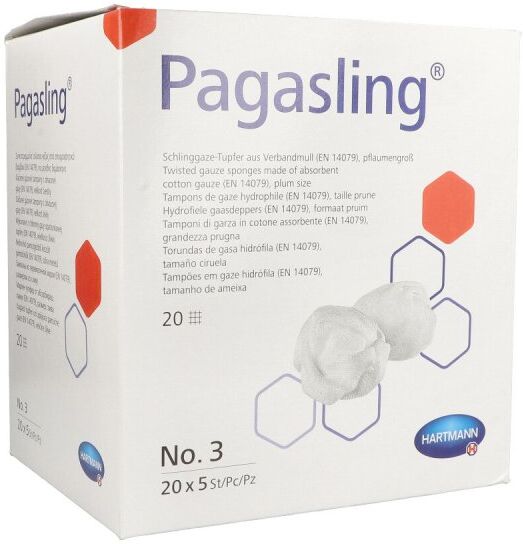 Pagasling Mulltupfer steril Größe 3 pflaumengross